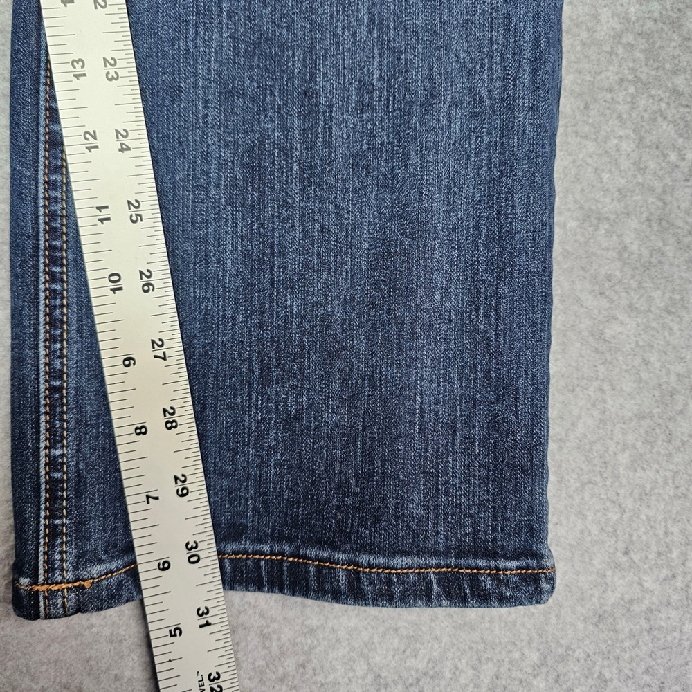 Seven7 Jeans Mens 36x32 Blue Straight Fit Stretch Denim Whiskered Dark Wash - Picture 10 of 11
